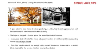 Concept: Less is more
 