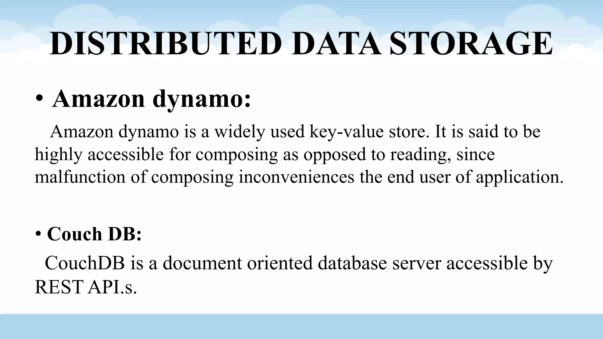 Unit 3 -Data storage and cloud computing | PPT | Cloud Computing | Internet