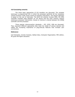 COMPUTER ORGANIZATION NOTES Unit 3 4 | PDF