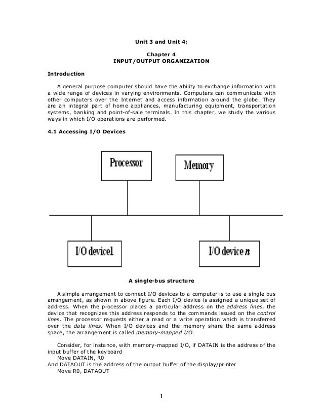 computer organization notes unit 3 4
