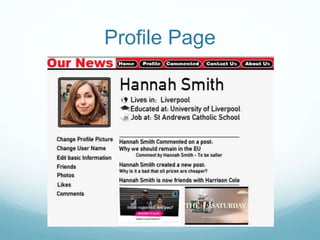 Profile Page
 