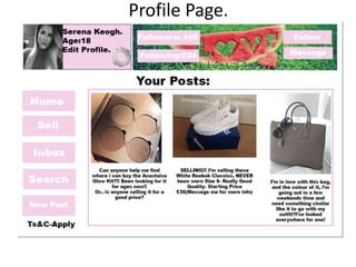 Profile Page.
 