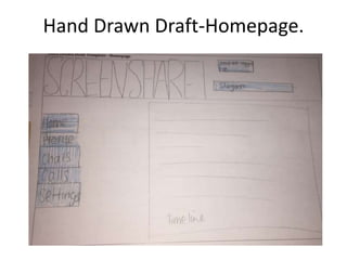 Hand Drawn Draft-Homepage.
 