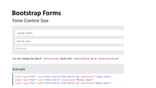 Bootstrap Forms
 