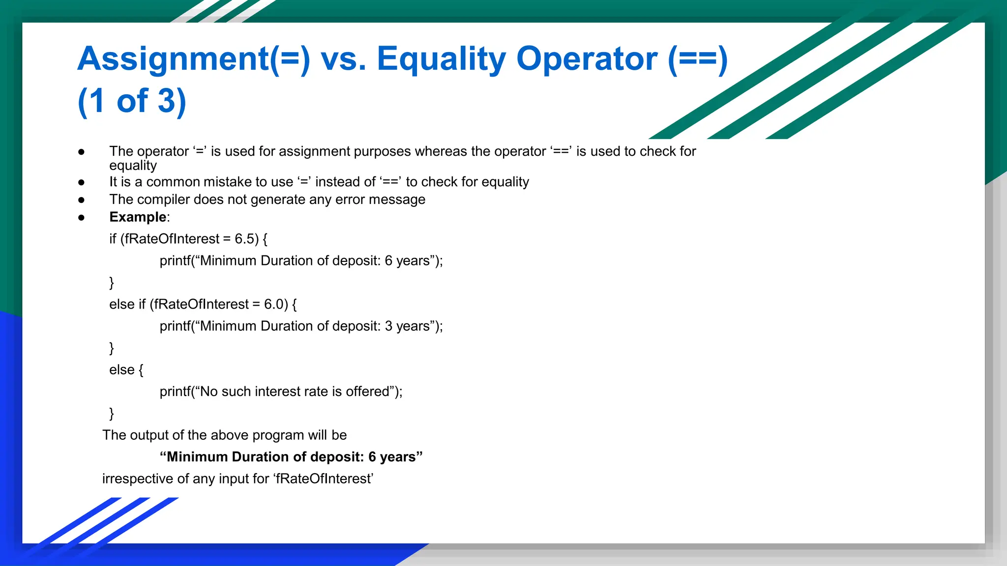 Unit_3A_If_Else_Switch and a if else statment example | PPT