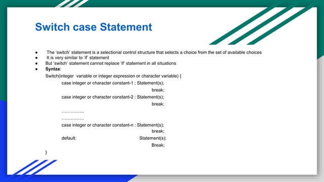 Unit_3A_If_Else_Switch and a if else statment example | PPT