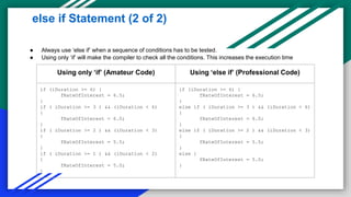 Unit_3A_If_Else_Switch and a if else statment example | PPT