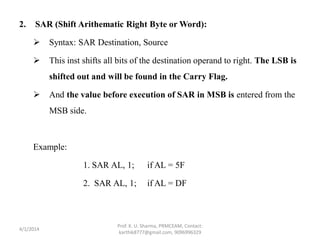 Unit 3 – assembly language programming | PDF