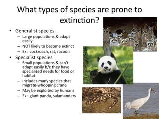 Unit 3 b ch 10 s2 biodiversity at risk