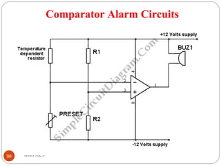 Comparator Alarm Circuits
98 DEEPAK.P
 