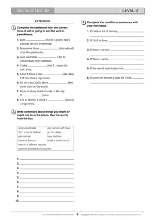 Unit 3 b will | PDF