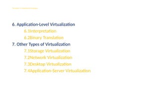 Comprehensive Overview of Virtualization and Container Technologies in ...