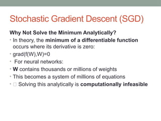 Sgd Example Optimization in Deep Learning: Gradients, SGD & Backpropagation | PPTX