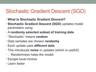 Sgd Example Optimization in Deep Learning: Gradients, SGD & Backpropagation | PPTX