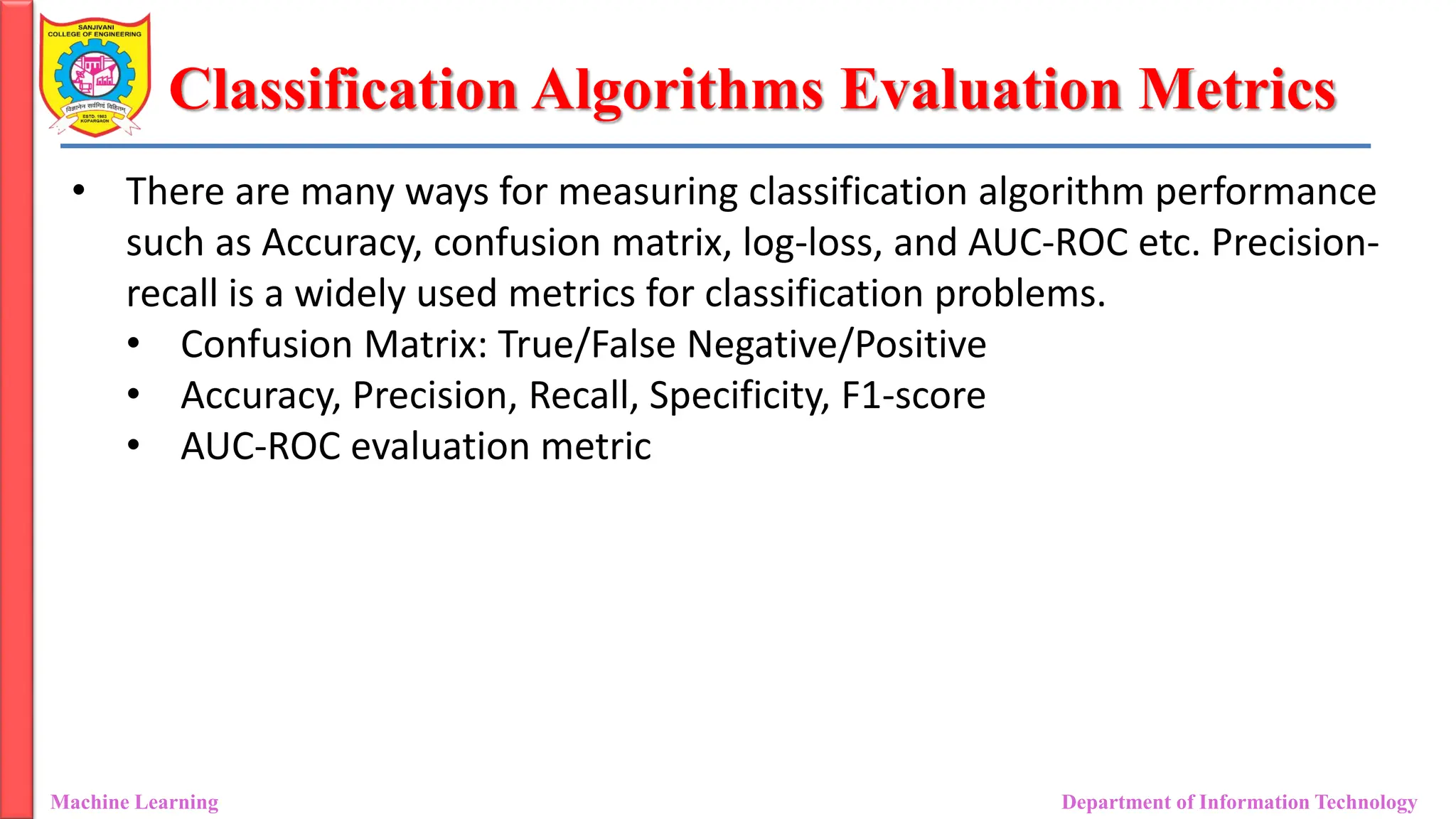 Unit 3_Classification - EvaluationMetrics.pdf
