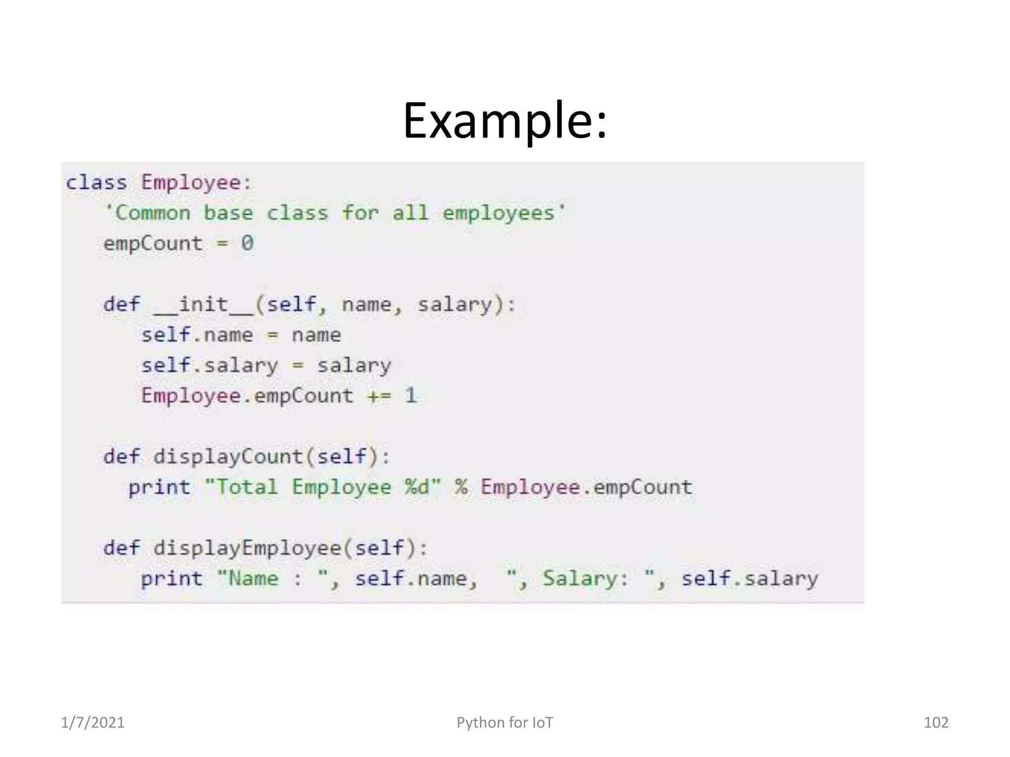 Python for IoT