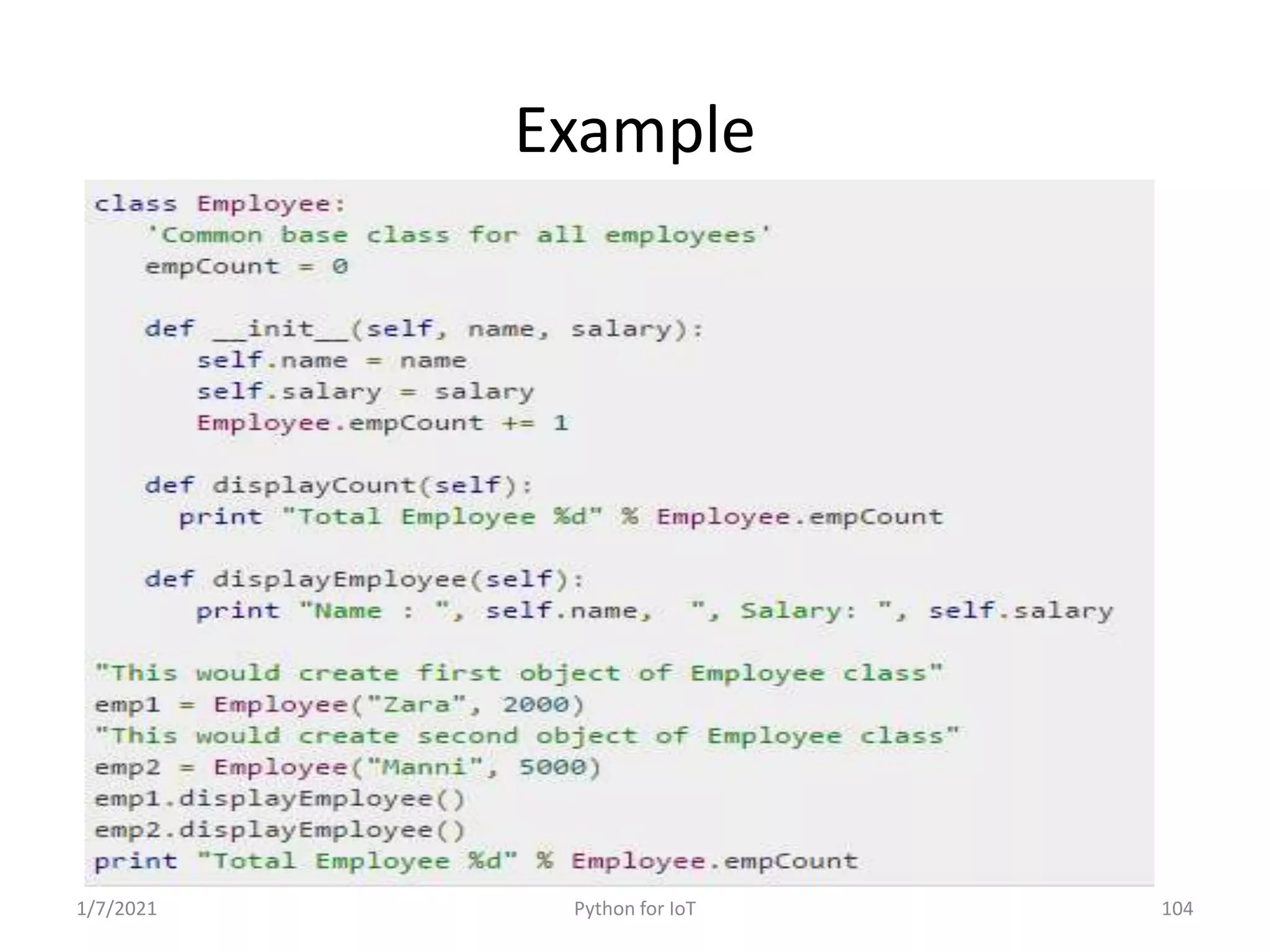Python for IoT