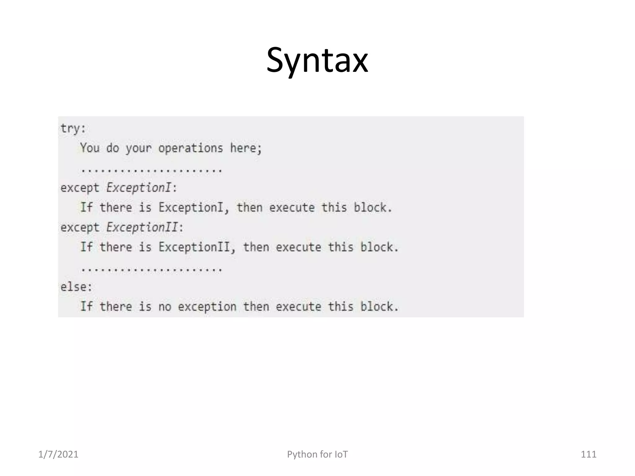 Python for IoT