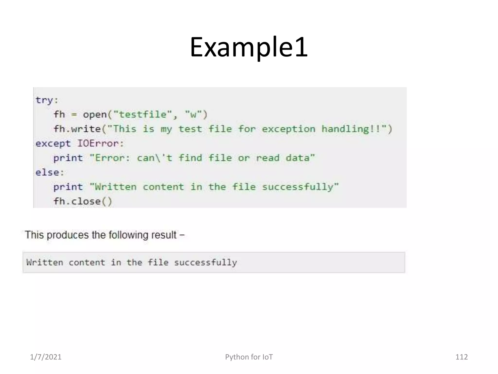 Python for IoT