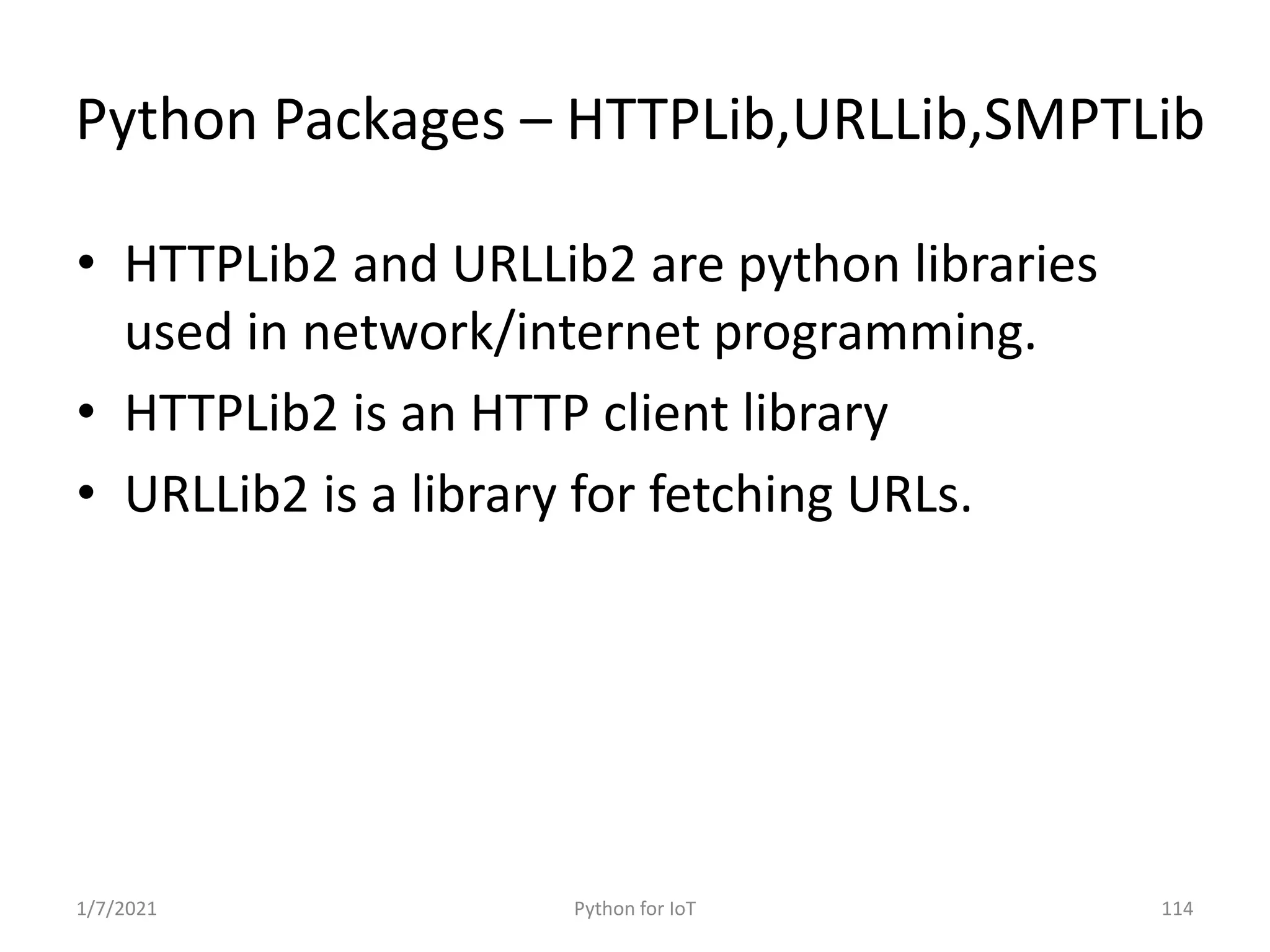 Python for IoT