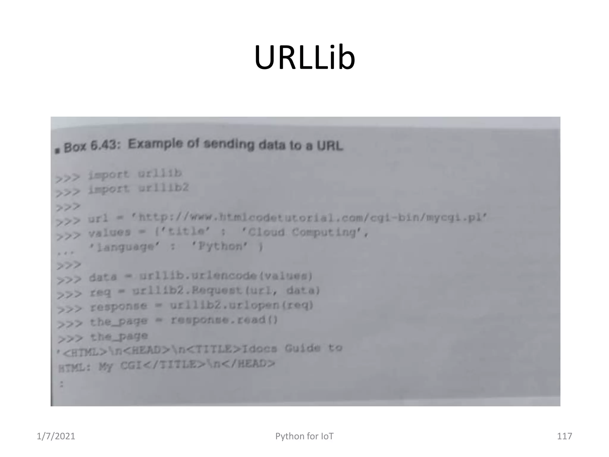 Python for IoT