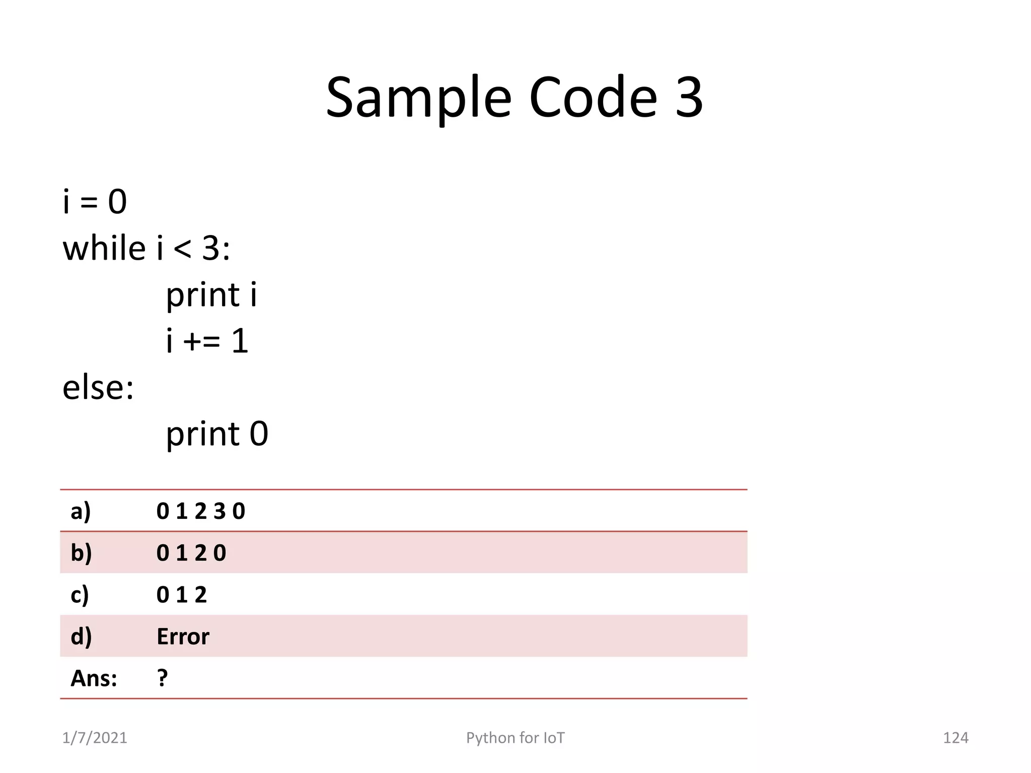 Python for IoT