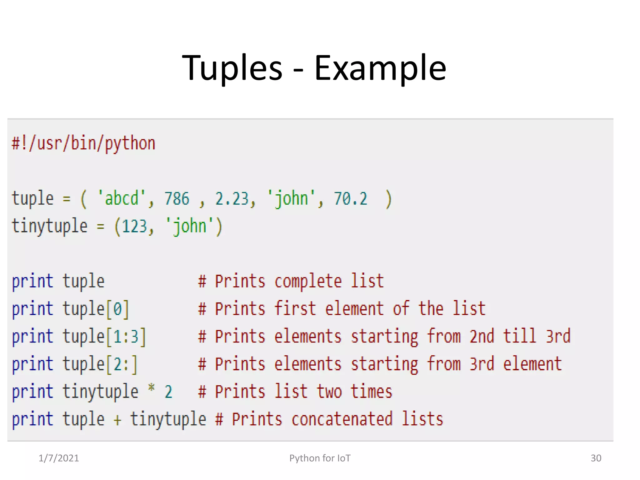 Python for IoT
