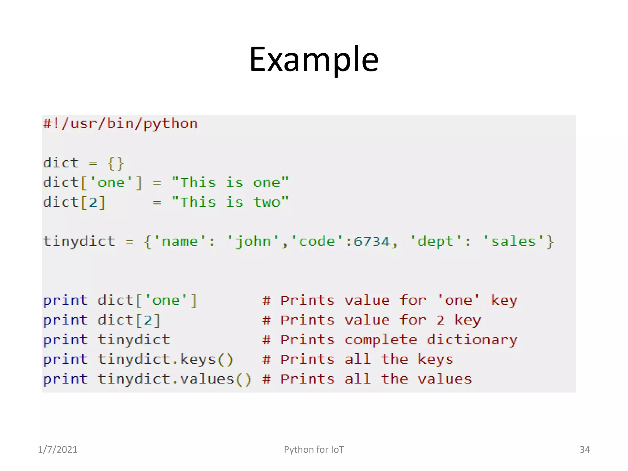 Python for IoT