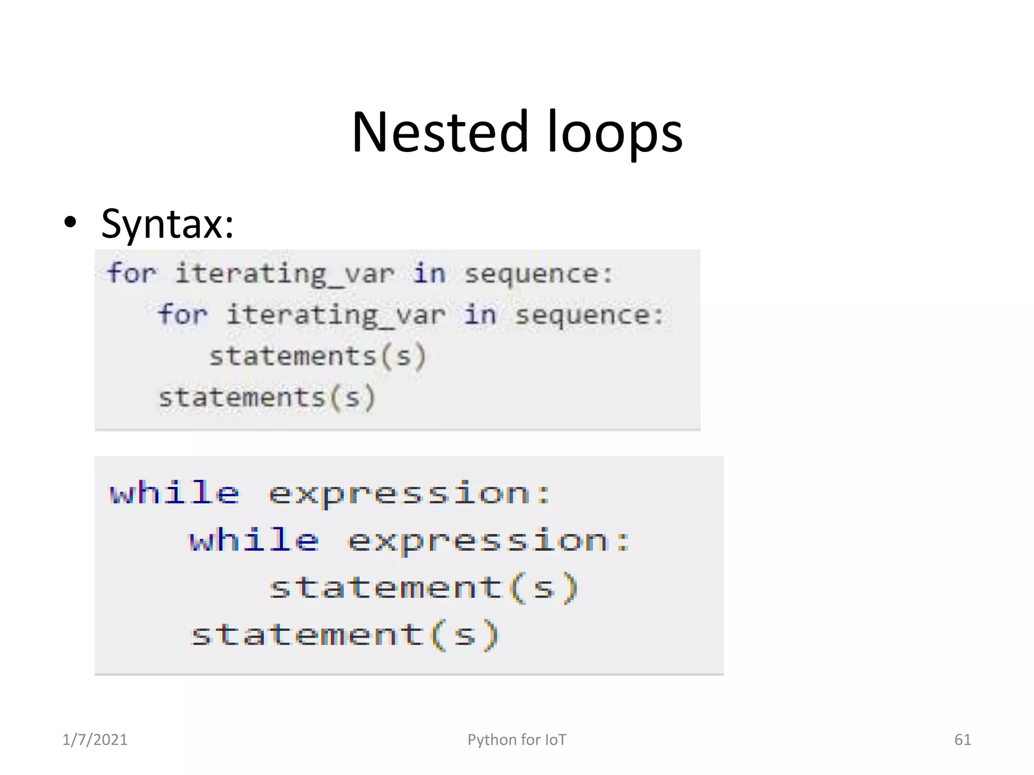 Python for IoT