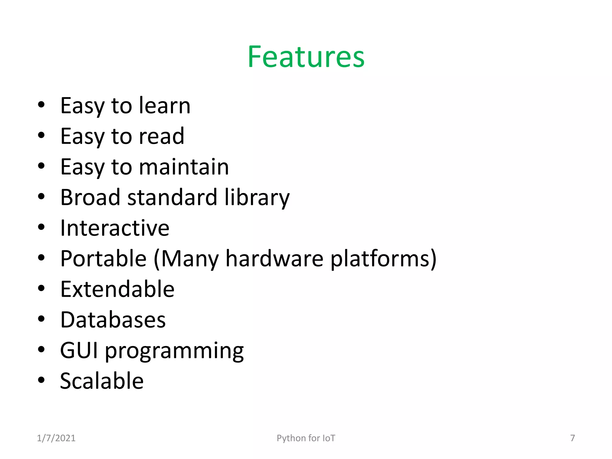 Python for IoT