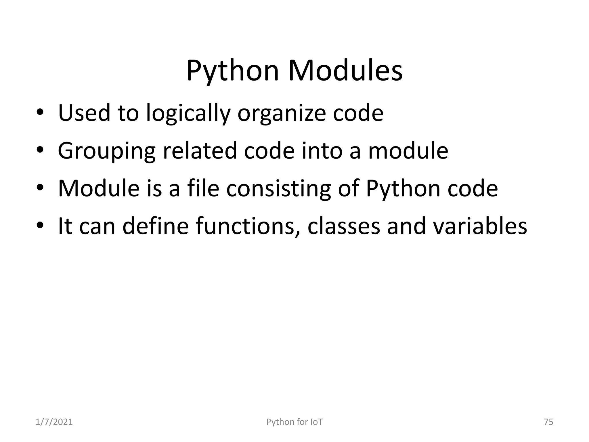 Python for IoT