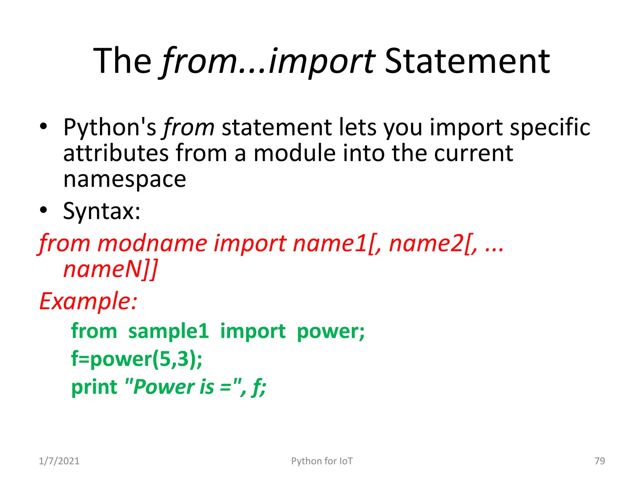 Python for IoT
