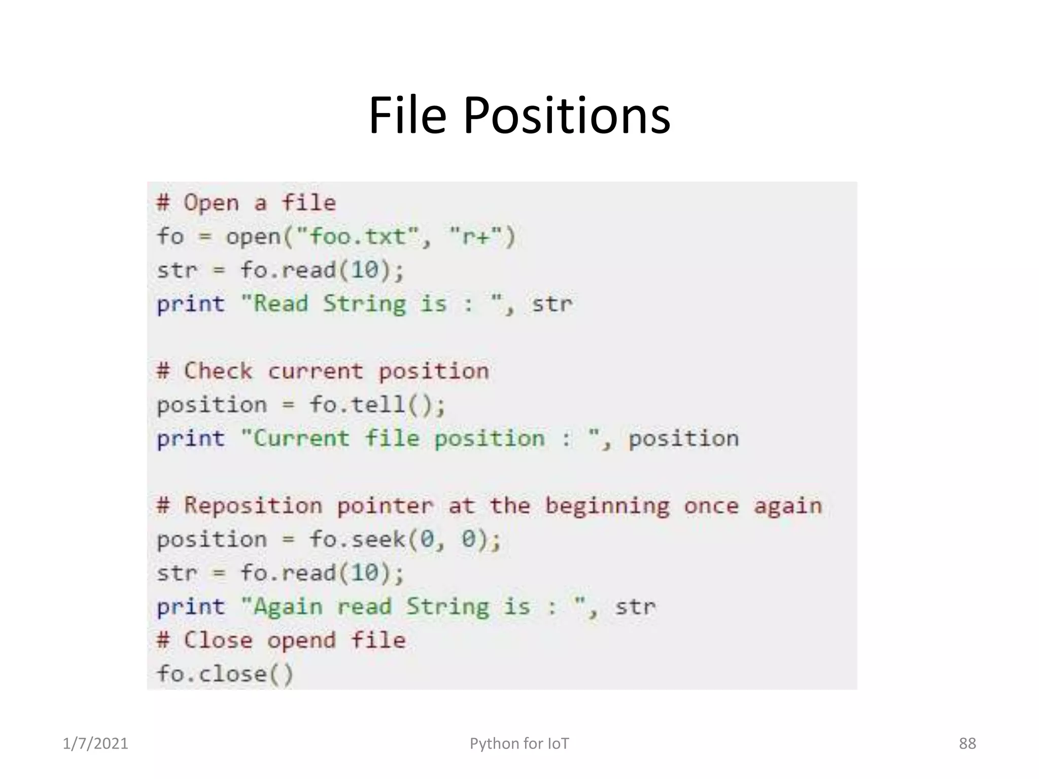 Python for IoT