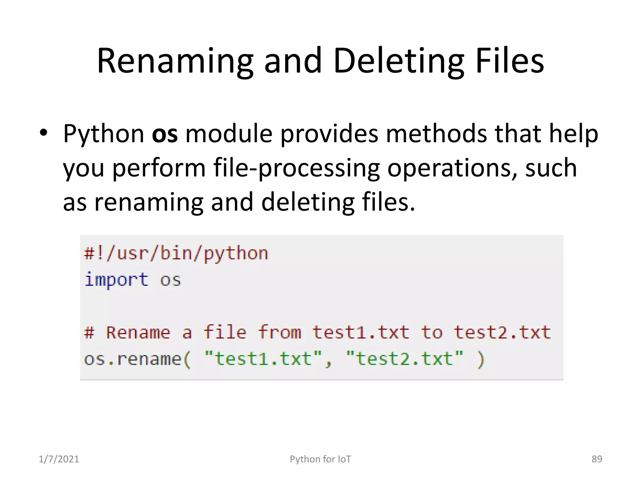 Python for IoT