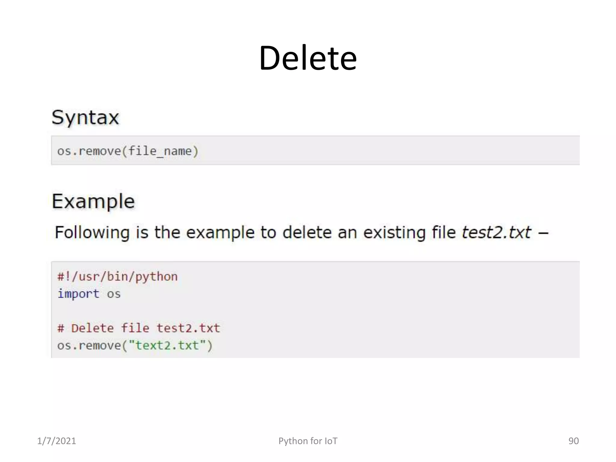 Python for IoT