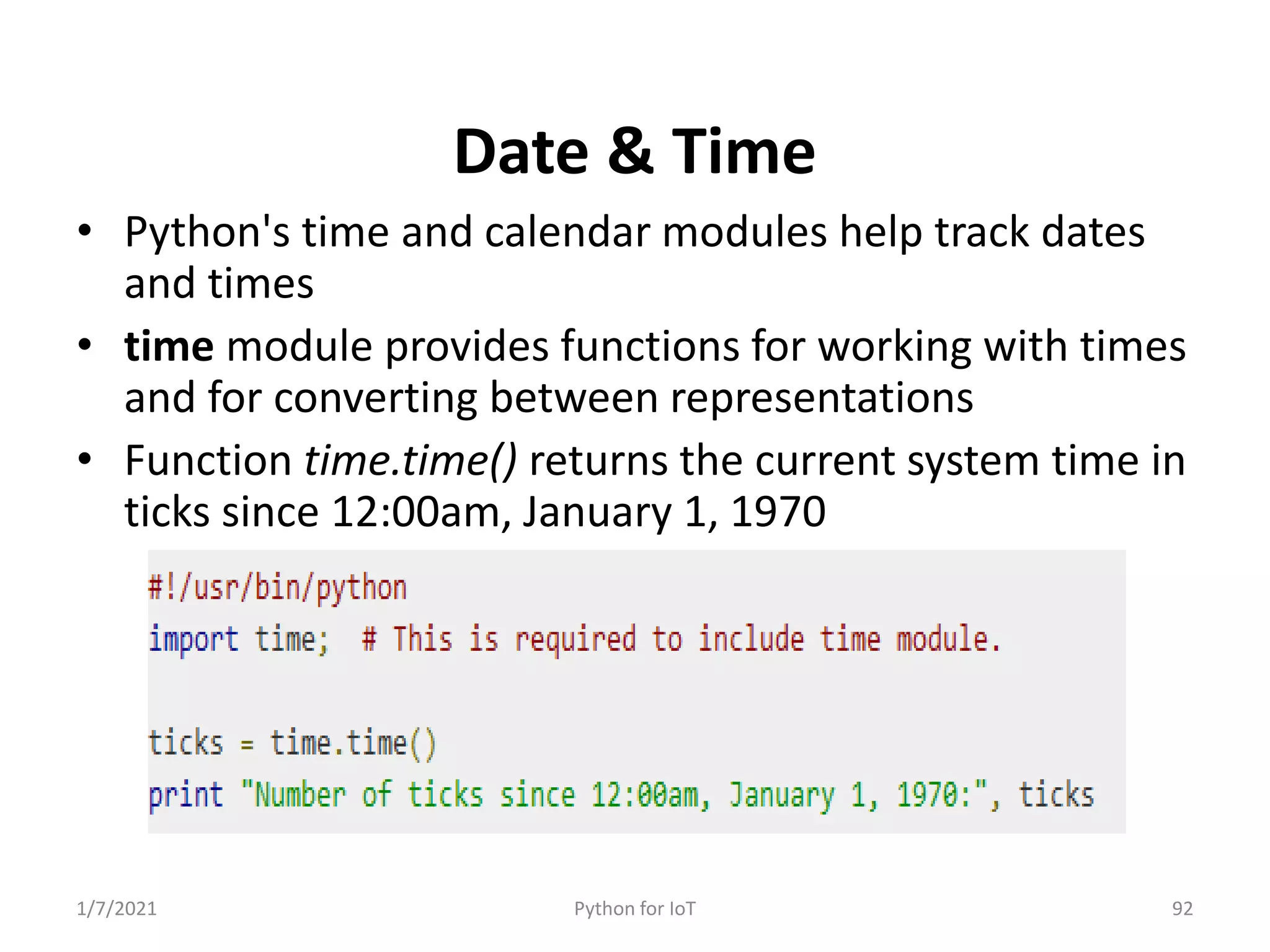 Python for IoT