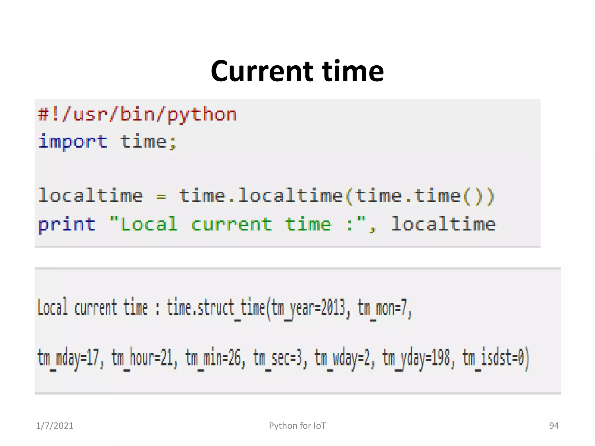 Python for IoT