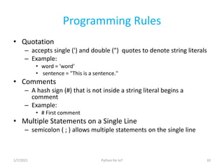 Python for IoT