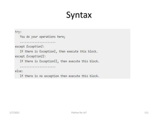 Python for IoT