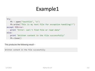 Python for IoT