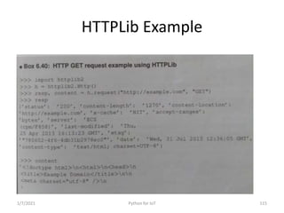 Python for IoT