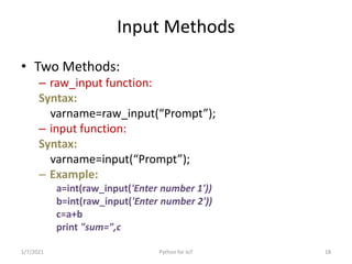 Python for IoT