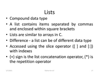 Python for IoT
