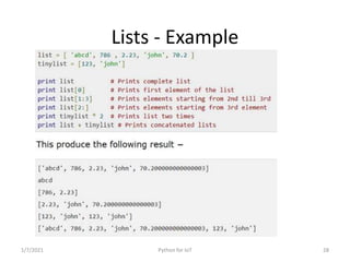 Python for IoT