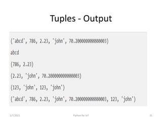 Python for IoT