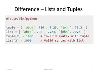 Python for IoT
