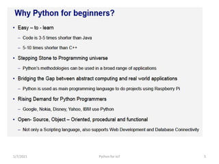 Python for IoT