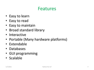 Python for IoT