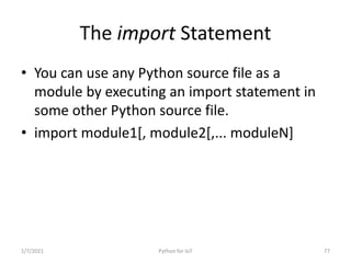 Python for IoT
