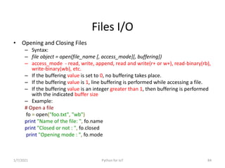 Python for IoT